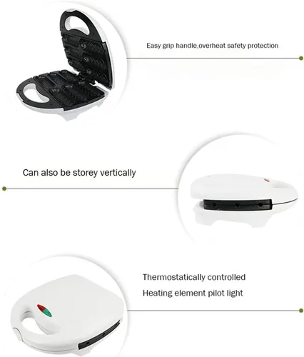 Miniatura 2 de Máquina para hacer perros de maíz, máquina antiadherente de 750 W para hacer gofres para barbacoas, perfecto para perros calientes en un palo