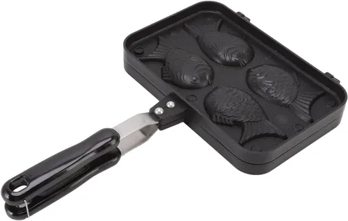 Taiyaki - Molde para pasteles con forma de pescado, waffle, para hacer panqueques, antiadherente, doble para hornear, para el hogar, cocina, cocina