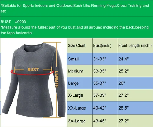 Miniatura 3 de NELEUS - Camisa deportiva de compresión atlética, de manga larga, para mujer, dry fit, paquete de 3