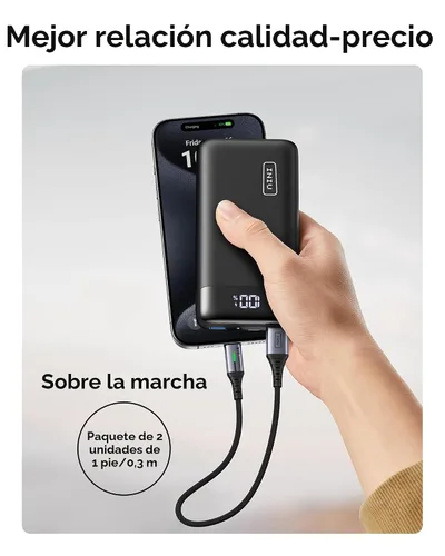 Miniatura 7 de INIU Cable USB C a USB C, cable de carga rápida de 240 W, cable de carga tipo C trenzado, cable de carga de teléfono USBC para iPhone 17, 16 Pro