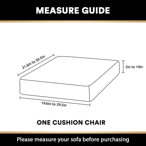 Miniatura 2 de PrinceDeco Funda de cojín de terciopelo elástico para sofá, funda de cojín suave para cojines de silla, protector de muebles, cojín de asiento, Camel