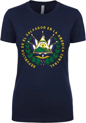 Miniatura 5 de Cybertela Camiseta para mujer con escudo de armas de El Salvador