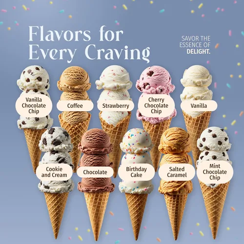 Miniatura 6 de Triple Scoop - Pastel de cumpleaños prémium (2) mezcla de helado para hacer helados. Simple, fácil, delicioso. De mezcla gourmet a máquina en 5