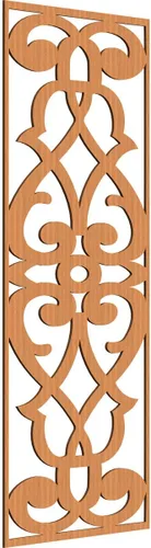 Miniatura 188 de 9 3/8"W x 24 3/8"H x 1/4"T Bellaire Decorativos Paneles de pared de madera calado, abedul