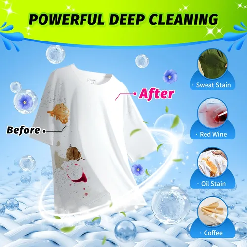 Miniatura 5 de Sábanas de detergente para ropa – Aroma de lino fresco, 200 cargas (100 hojas), sin plástico para viajes, dormitorios, hogar, apartamentos