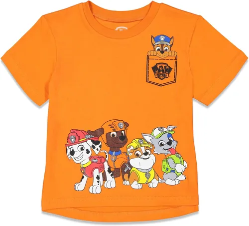 Miniatura 3 de Nickelodeon Paw Patrol - Conjunto de camiseta sin botones y pantalones cortos de felpa francesa, tallas de bebé a niño grande (12 meses - 10-12)