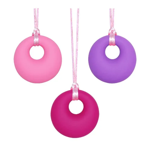 Collar masticable para niños y niñas, collar masticable, juguetes sensoriales para masticar para adultos con autismo, TDAH y ansiedad, collares