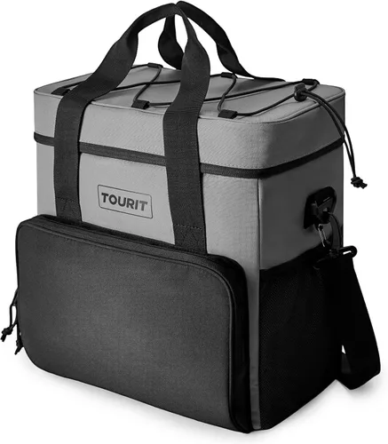 Miniatura 9 de TOURIT Bolsa de enfriador suave pequeña aislada, bolsa de enfriador de almuerzo de 24/35/46 latas, caja de hielo, enfriadores portátiles y a prueba