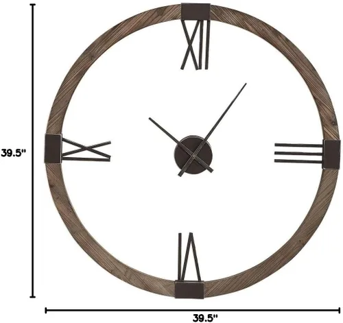 Miniatura 10 de Uttermost Marcelo - Reloj de pared moderno de 39,5 pulgadas