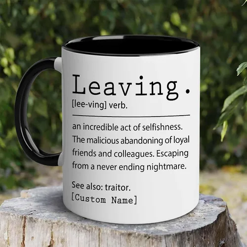 Miniatura 3 de WHIDOBE Taza de despedida personalizada de compañero de trabajo para mujer, taza de despedida personalizada de 11 oz y 15 onzas para compañero