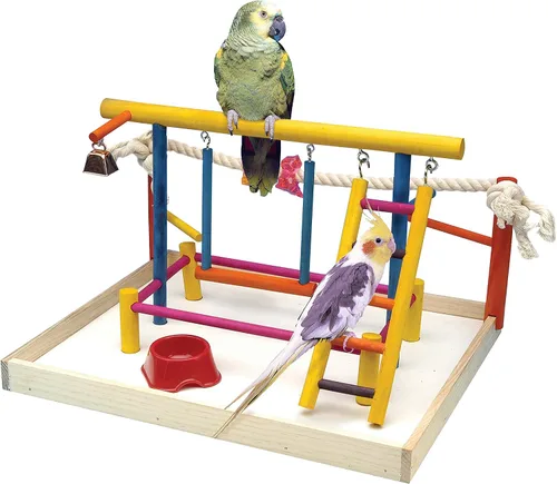 Miniatura 12 de Penn-Plax Centro de Actividades para Aves – Perfecto para Aves Jóvenes o Pequeñas Varios