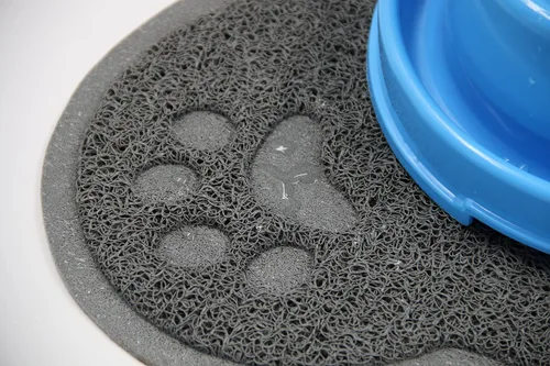 Miniatura 4 de Petlike Tapete de alimentación para mascotas para perros y gatos grandes, antideslizante e impermeable, tapete grande para alimentos y agua, fácil