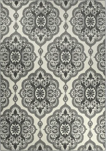 Miniatura 41 de Maples Rugs - Alfombra antideslizante Vivian, para pasillo o entrada, patrón de medallones [fabricada en Estados Unidos], 2 x 6 pies, color gris