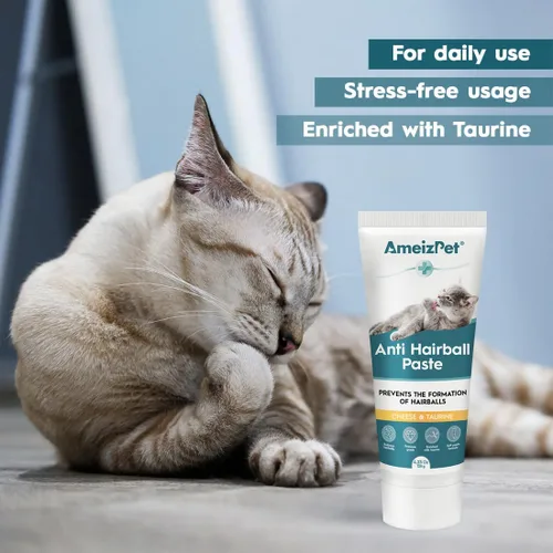 Miniatura 3 de AmeizPet Remedio para Bolas de Pelo para Gatos, Pasta de Malte Anti-Bolas de Pelo para el Pelo de Mascotas, Tratamiento para Gatos de Pelo Largo