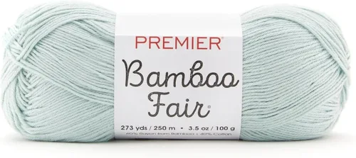 Miniatura 22 de Premier Yarns Hilo de bambú Fair DK, para tejer y tejer, mezcla de algodón para tejido y ganchillo en climas cálidos, color marfil