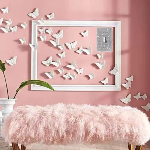 Miniatura 5 de Cubierta de interruptor de luz con brillos genéricos y enchufes, cubierta de placa de pared con diamantes de imitación brillantes, cubiertas de 4