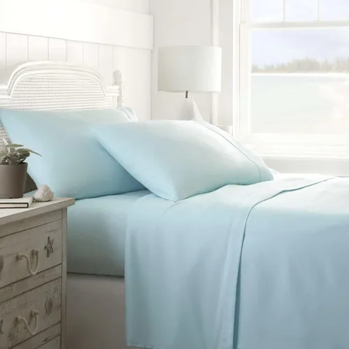 Miniatura 50 de Linen Market Sábanas para cama de tamaño King (azul claro) – Duerme mejor que nunca con estas sábanas King suaves y refrescantes – Bolsillo profundo