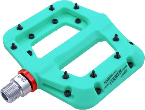 FOOKER Pedales MTB para bicicleta de montaña, 3 rodamientos, antideslizantes, ligeros, de fibra de nailon, pedales de plataforma de bicicleta para