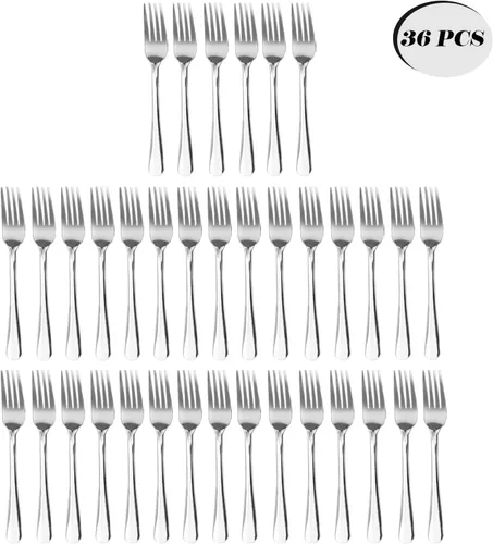Miniatura 7 de Juego de 36 Piezas de Tenedores de Cena - Tenedores de Cubiertos de Acero Inoxidable Windsor de 7.1 Pulgadas Aptos para Lavavajillas para 36