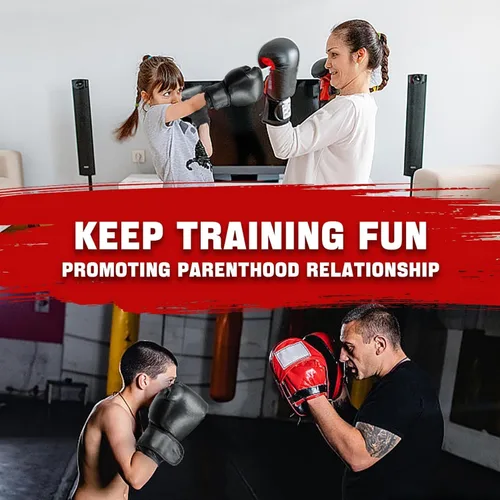 Miniatura 3 de 14 Pcs Boxing Set Boxing Equipment Set for Beginners Including 2 Pair of 6 oz Boxing Gloves Headgear Helmet Hand Wraps Mouth Guards Gifts Training