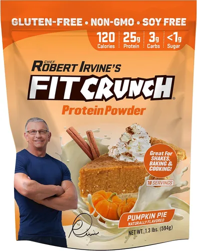 FITCRUNCH - Proteína de suero de triple mezcla, apta para dieta cetogénica, baja en calorías, alta en proteínas, sin gluten, sin soja (18 porciones,