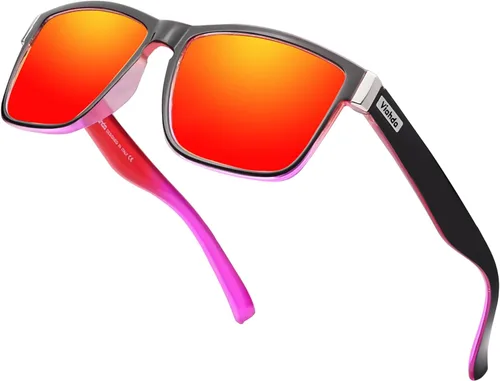 Miniatura 14 de Gafas de sol deportivas polarizadas para hombre Ciclismo Correr Pesca Golf Moda Gafas de sol Mujeres HD6009 C11 Azul Naranja Montura Azul Espejo