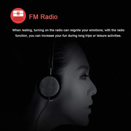 Miniatura 6 de Reproductor de MP3, reproductor de música con tarjeta micro SD de 16 GB, altavoz integrado/foto/reproducción de video/radio FM/grabadora