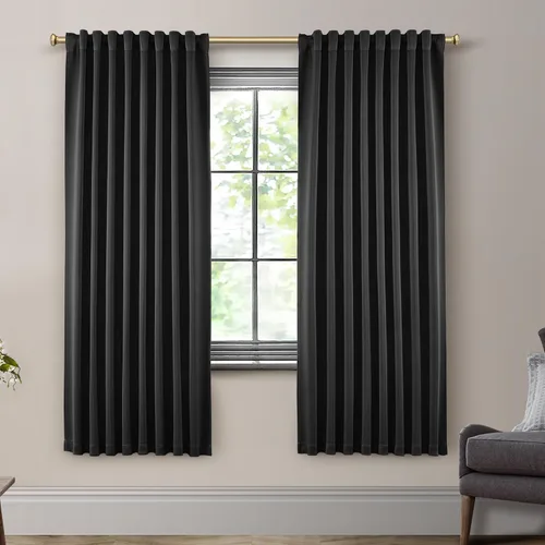 Miniatura 23 de SHINELAND Cortinas opacas cortas para ventanas de dormitorio, cortinas de baño, 45 pulgadas de largo