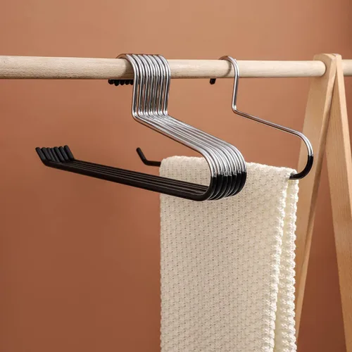Miniatura 8 de Perchas para Mantas Perchas para Cortinas Resistentes que Ahorran Espacio Antideslizantes - Ideales para Colchas, Sacos de Dormir, Edredones