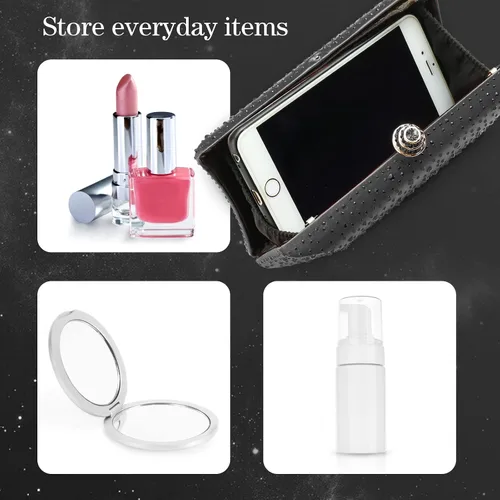 Miniatura 4 de Simcat Bolso de mano de noche con diamantes de imitación para mujer, bolso de fiesta de graduación, boda, novia, fiesta, bolsa de mano con cadena