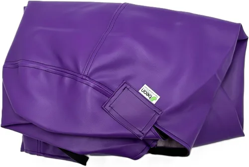Miniatura 19 de Puf grande de vinilo marino – Puf impermeable para barcos y piscinas – con cuentas de poliestireno y silla rellena de espuma CertiPUR para adultos