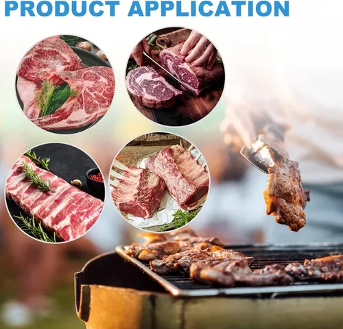 Miniatura 8 de Bomba eléctrica de inyección de carne con manguera, inyector eléctrico de marinada de acero inoxidable, jeringa de carne de 50 W, pistola individual
