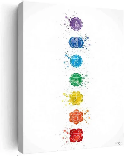 Miniatura 8 de Póster artístico para pared, diseño de acuarela de chakras, yogui, yoga, mediación, estudio de yoga, meditación, mujer, yoga, niña, decoración