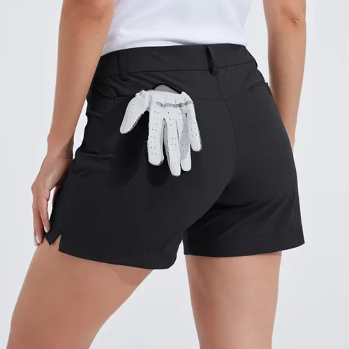 Miniatura 2 de Willit Pantalones cortos de golf de 4.5 pulgadas para mujer, de secado rápido, casuales, con bolsillos, resistentes al agua