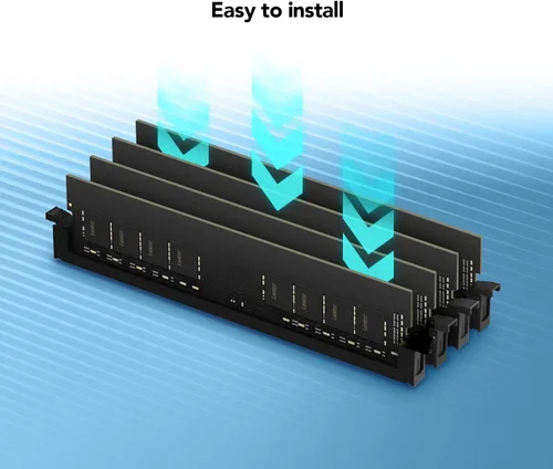 Miniatura 4 de Lexar Memoria de escritorio de 16 GB DDR4 UDIMM RAM 3200MT/s CL22 de 288 pines, negro (LD4AU016G-B3200GSST)