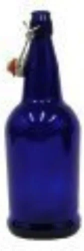 FastRack Botellas con tapa abatible de 33 onzas, paquete de 12, botellas de vidrio con tapa abatible ámbar para elaboración casera, bebidas