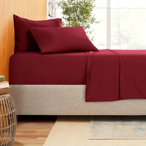 Miniatura 8 de Juego de ropa de cama de 800 hilos de 4 piezas, 100% algodón egipcio, sábana bajera de algodón de fibra larga, se adapta a colchones de hasta 12