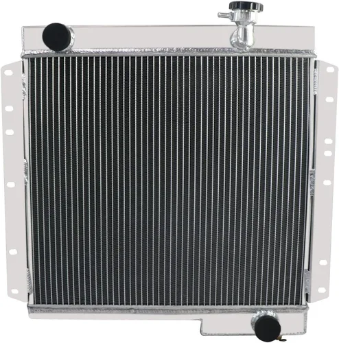 Radiador de aluminio de 4 filas compatible con Toyota Land Cruiser FJ40 FJ45 3.9L/4.2L MT radiadores 71 72 73 74 75 76 77 78 79
