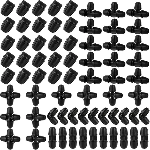 Miniatura 13 de Camiseta de púas de 0.236 in a 1/4 de pulgada para tubos de ¼ de pulgada; el diámetro exterior del tubo (OD) es de 0.250 pulgadas, el diámetro