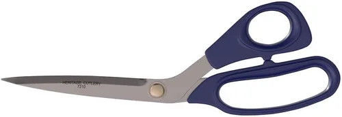 Klein Tools 7310 Tijeras de recortadora dobladas de alta resistencia, fabricadas en Estados Unidos, tijeras ambidiestras grandes de acero inoxidable