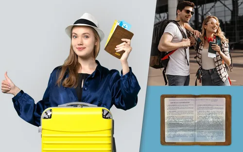 Miniatura 8 de Soporte personalizado de cuero con monograma RFID para pasaporte y etiqueta de equipaje, montura antigua, Juego de funda para pasaporte y etiqueta