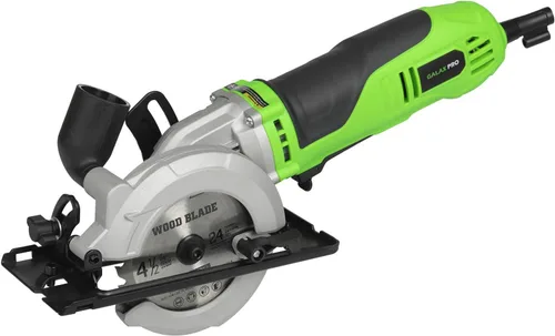 GALAX PRO Mini sierra circular de 710 W, 3 hojas de sierra (4.528 in), sierra circular eléctrica de 5200 RPM, profundidad de corte de 1-2/3 pulgadas