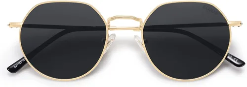 Miniatura 23 de SOJOS Gafas de sol polarizadas redondas de polígono para mujeres y hombres, retro, clásicas, vintage, Panto octogonales, SJ1157