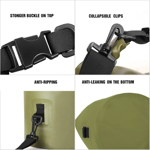 Miniatura 3 de Bolsa seca Unigear impermeable, 2L/5L/10L/20L/30L/40L, Bolsas flotantes y ligeras para kayak, navegación, pesca, natación y camping con funda