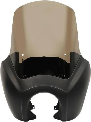 Cubierta de carenado de faros delanteros color negro mate con parabrisas de 15 pulgadas para Harley Davidson Dyna Street Bob T-Sport