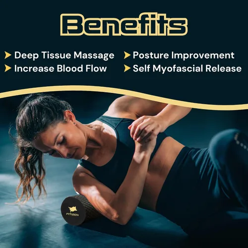 Miniatura 7 de Rodillo de Espuma Fitizen – Masaje Muscular, Rehabilitación para Dolor de Espalda Rígido, Fisioterapia de Tejido Profundo, Equipo de Ejercicio Firme