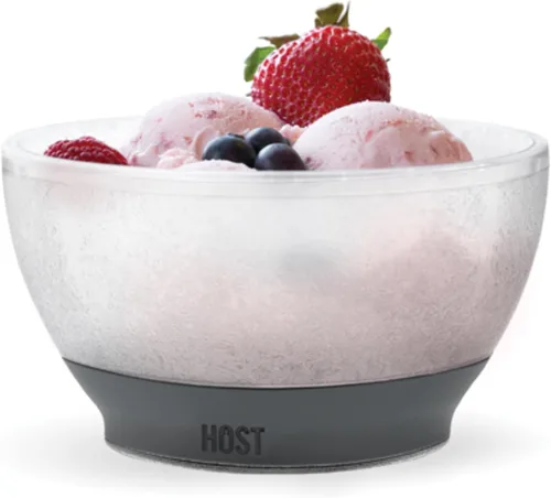 Miniatura 10 de Host Cuencos congelados para helados con agarre de silicona cómodo, cuenco aislado de doble pared para cereales, frutas, acai, postres, fiesta al