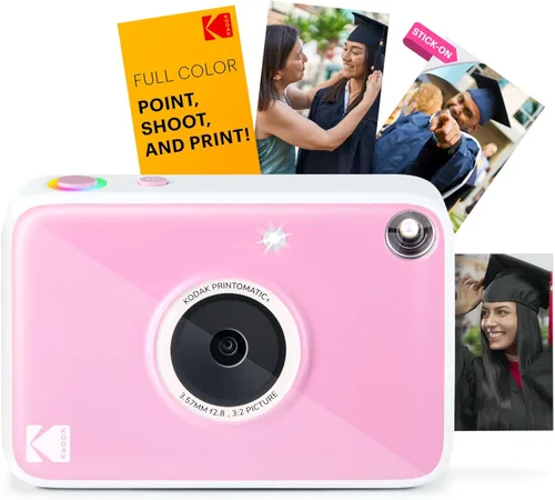 Miniatura 24 de Kodak Printomatic+ Paquete de Regalo de Cámara Digital de Impresión Instantánea a Todo Color + Estuche + Papel Fotográfico Zink 2x3 con Respaldo