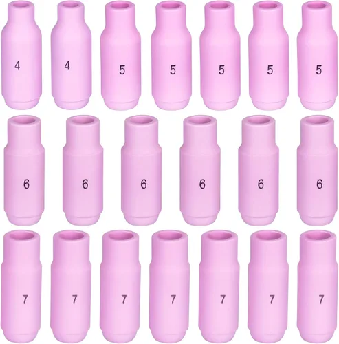 Miniatura 4 de 68 unids TIG Antorcha Consumibles Accesorios KIT para Antorcha de Soldadura TIG PTA DB SR WP 17 18 26 Tapa Trasera/Cuerpo Collet/Boquilla de Alúmina