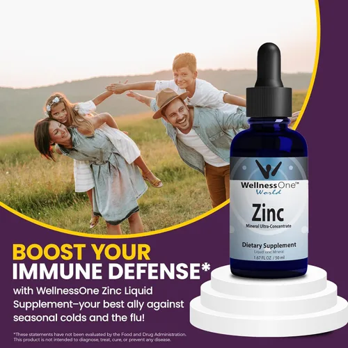 Miniatura 6 de WellnessOne Gotas de zinc líquido iónico para apoyo a la inmunidad, suplementos líquidos de zinc altamente absorbibles para niños y adultos, probado